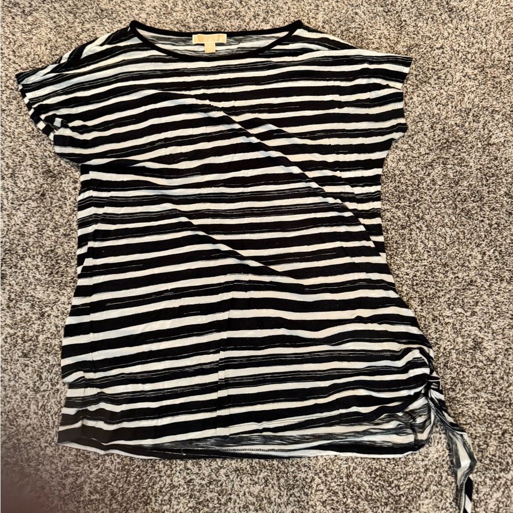 Michael Kors tie tshirt, fits more like a large.
